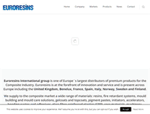 Tablet Screenshot of euroresins.com